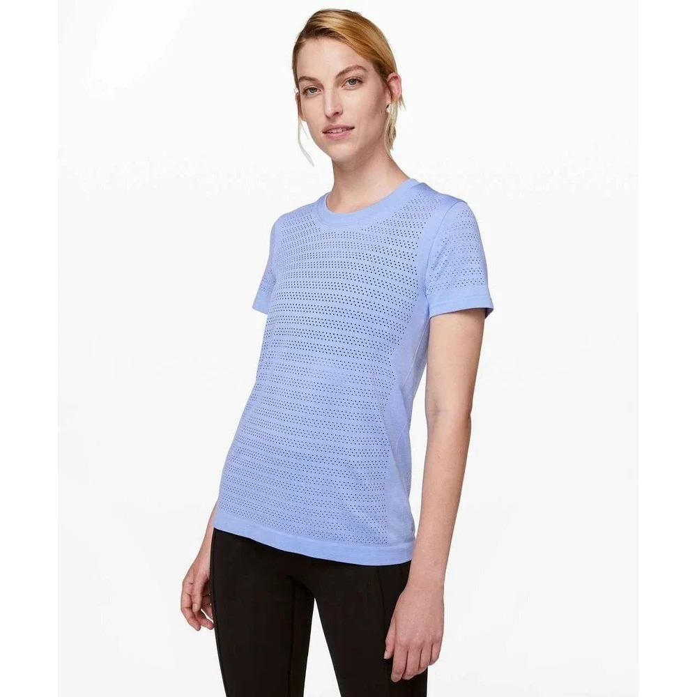 2PC- Lululemon 8 Swiftly Breathe Short Sleeve Squad NEW+ Align Jogger Navy